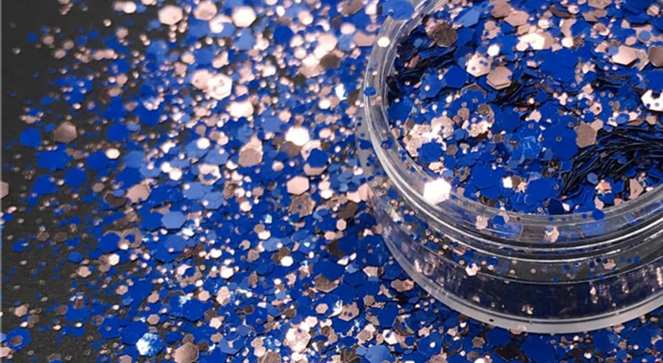 The Crown Rose Gold Chunky Glitter