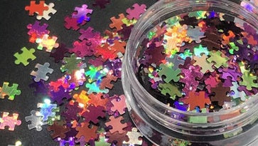Puzzle Sequin Jars