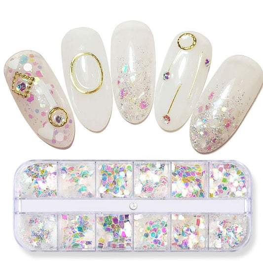Iridescent mix Nail art Tray
