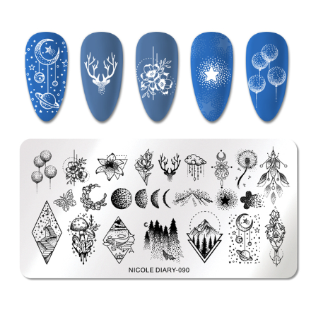 Nicole Diary Stamping Plate ND090