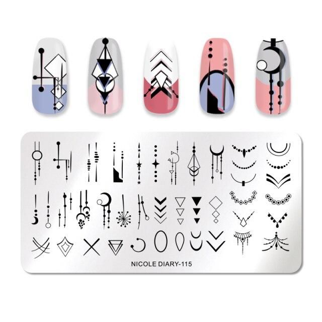 Nicole Diary Animal Print Stamping Plate ND115