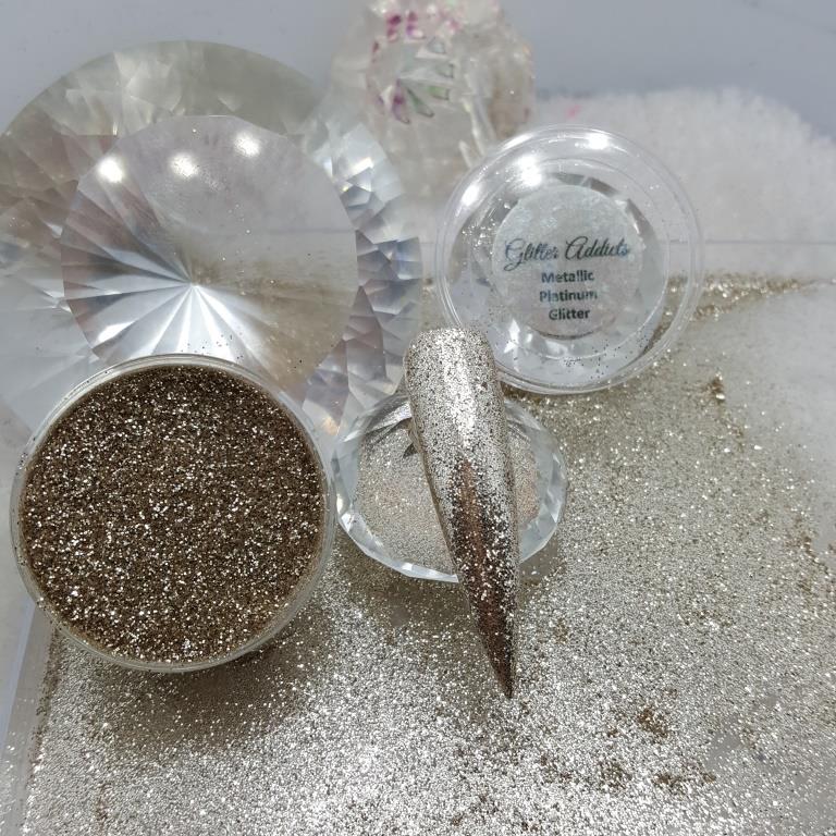 Metallic Platinum Glitter