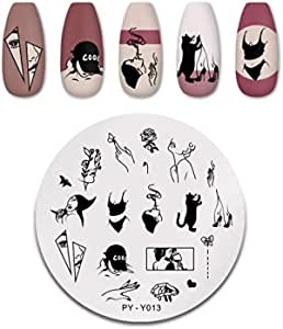 PYY013 Abstract Faces Hands Stamping Plate