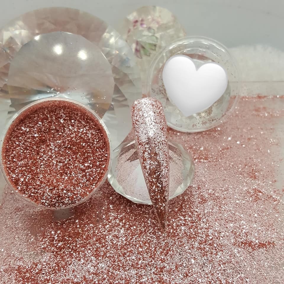 Rose Gold Light Glitter
