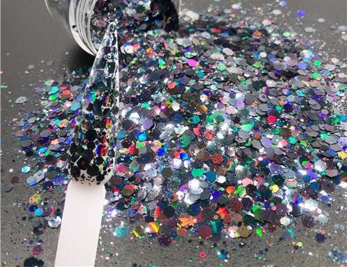 Black Dahlia Chunky Glitter