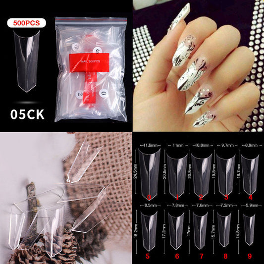 Nail Tips ( 500pcs/Packet ) clear