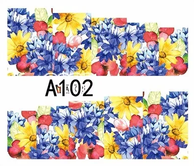 Flower Nail Decal A102