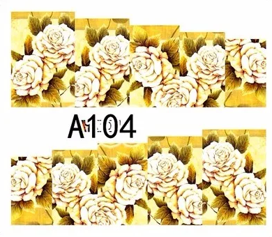 Flower Nail Decal A104