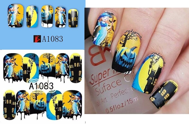 Halloween Nail Decal A1083