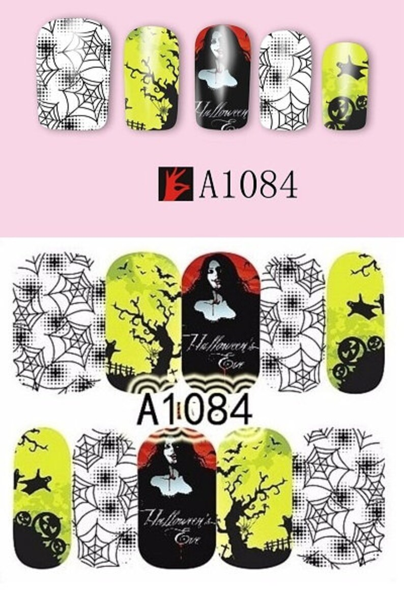 Halloween Nail Decal A1084