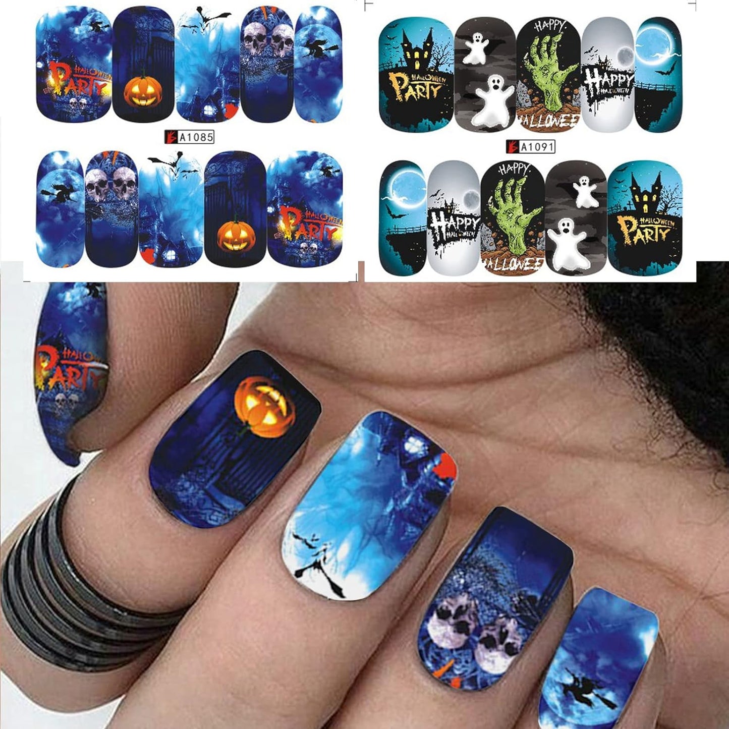 Halloween Nail Decal A1085