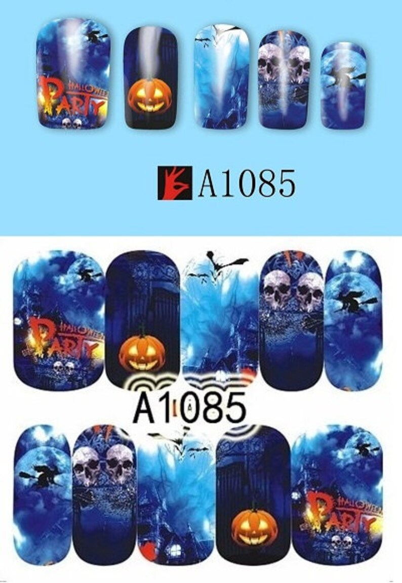 Halloween Nail Decal A1085