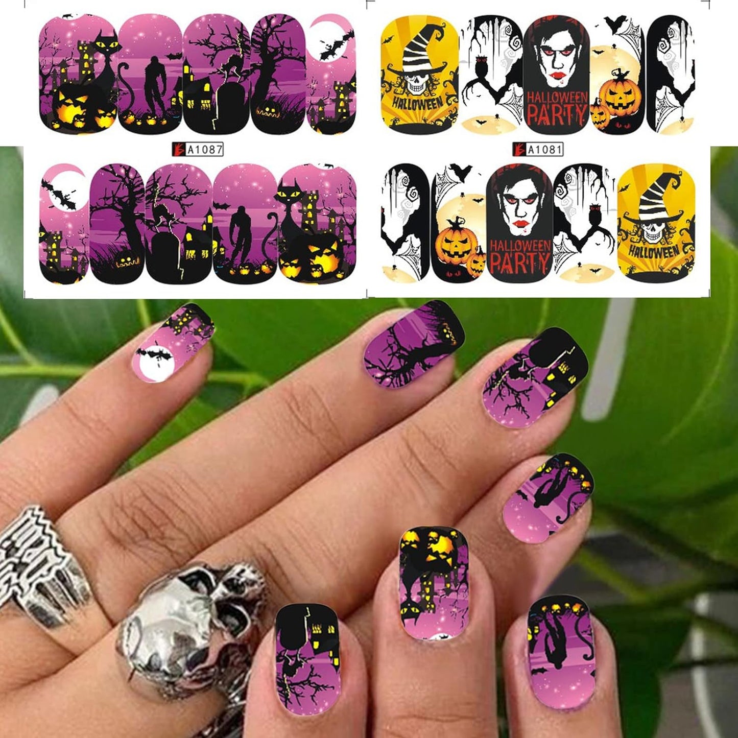 Halloween Nail Decal A1087