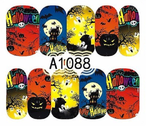 Halloween Nail Decal A1088