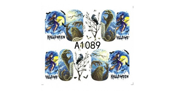 Halloween Nail Decal A1089