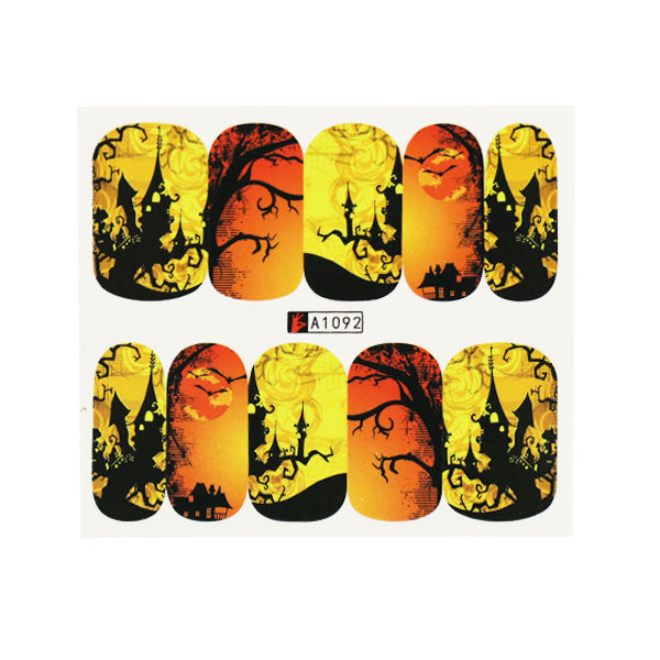 Halloween Nail Decal A1092