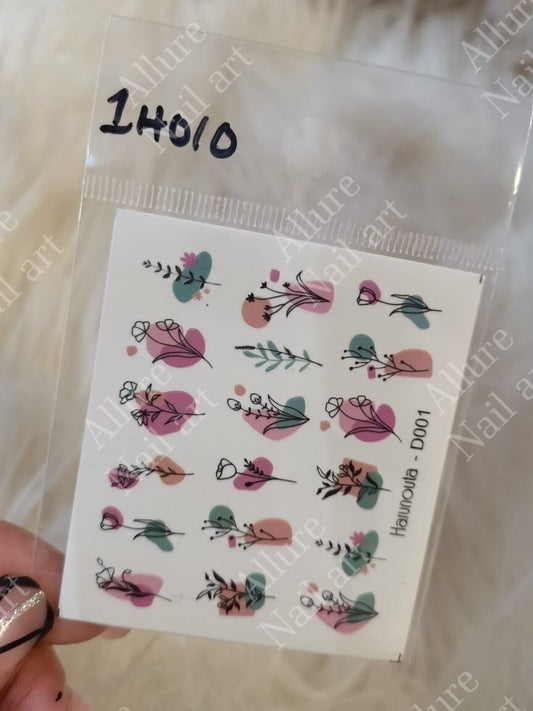 Abstract Nail Art Decal 1H010