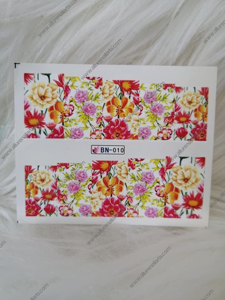 Flower Nail Decal Range BN001-12