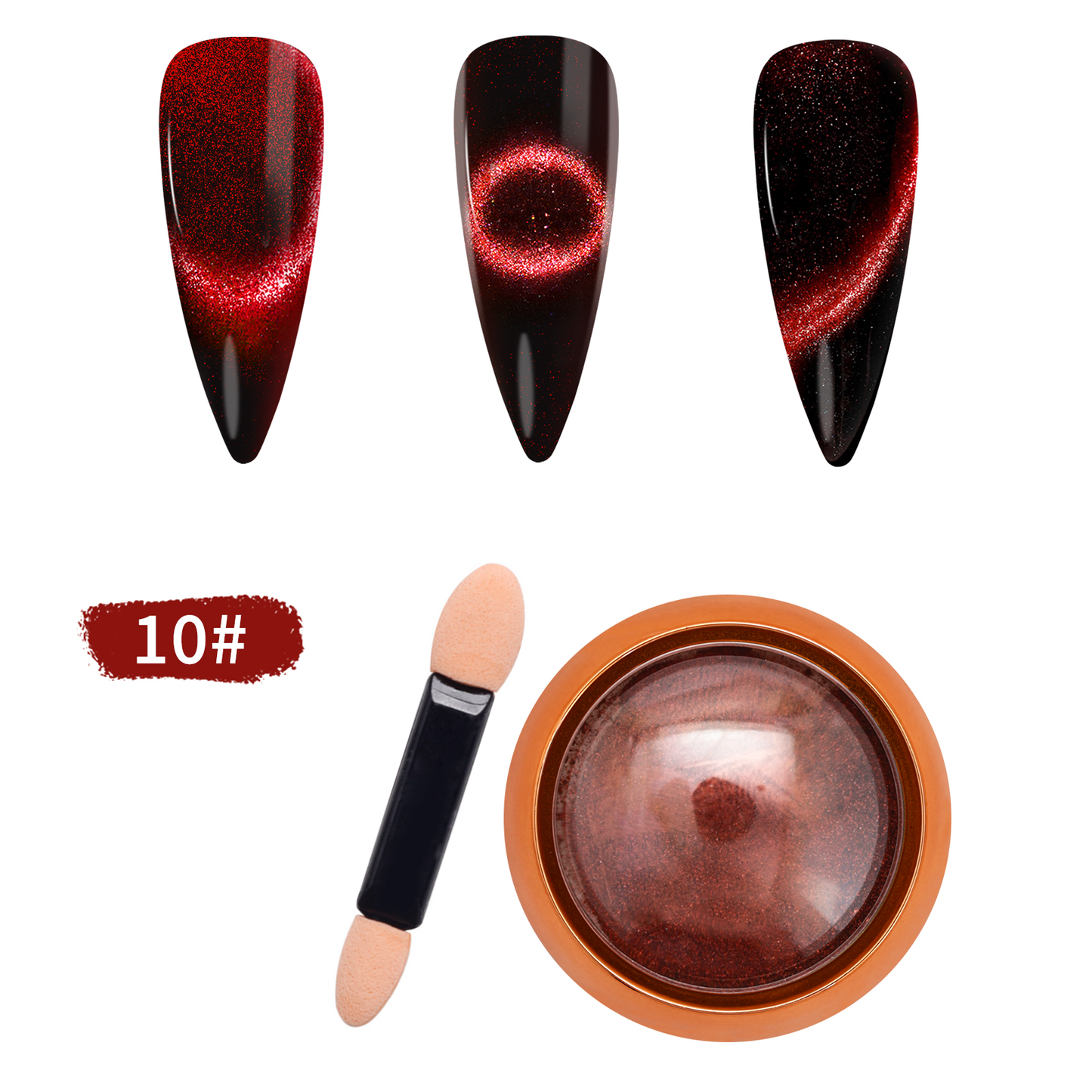 Nail 9D Cat eye Chrome No 10