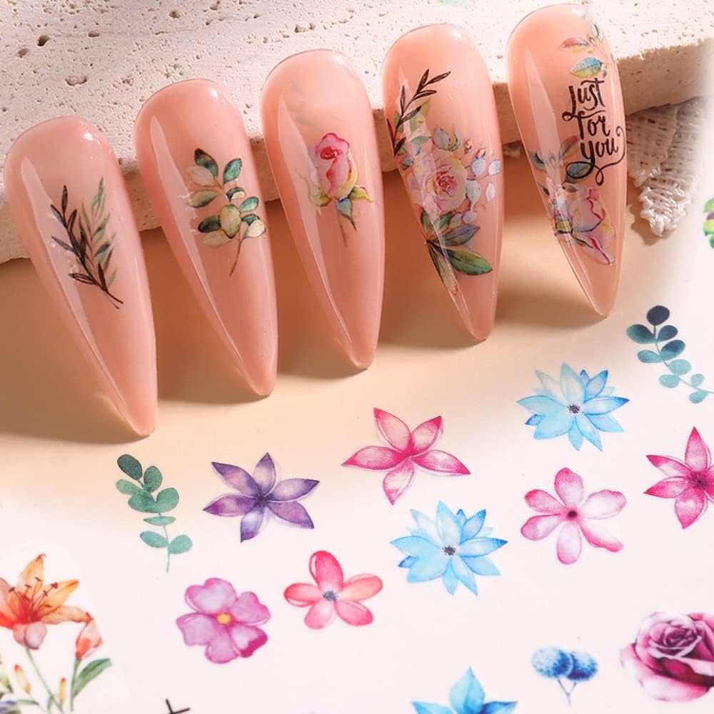 Floral Nail art decal