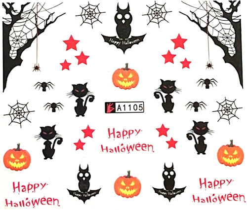 Halloween Nail Decal A1105