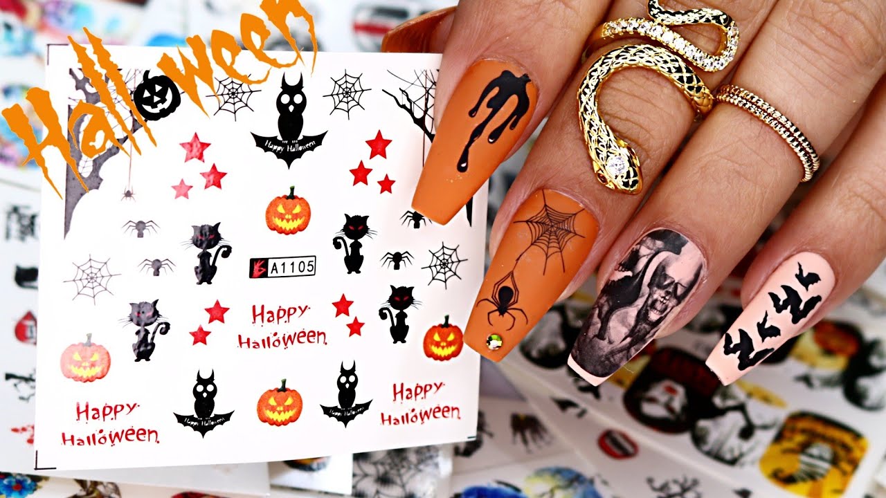 Halloween Nail Decal A1105