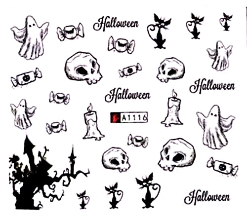 Halloween Nail Decal A1116