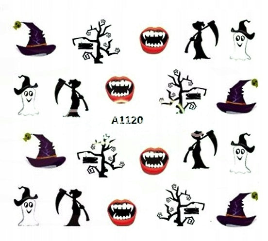 Halloween Nail Decal A1120