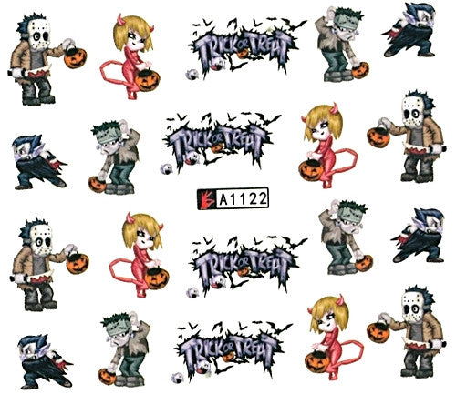 Halloween Nail Decal A1122