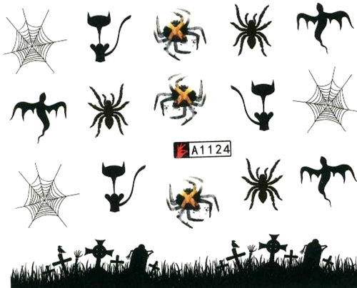 Halloween Nail Decal A1124