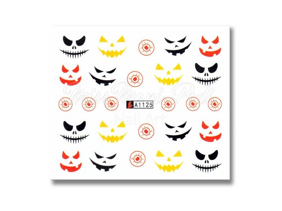 Halloween Nail Decal A1125