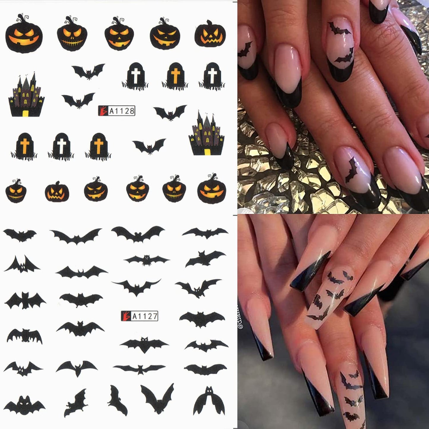 Halloween Nail Decal A1128