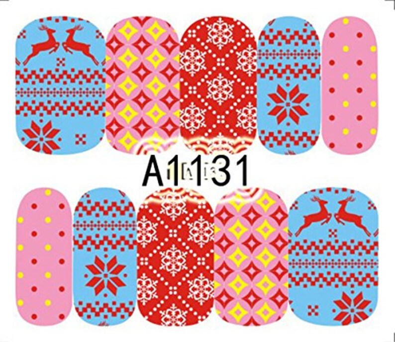 Christmas Nail Decal A1131