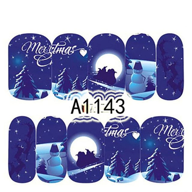 Christmas Nail Decal A1143