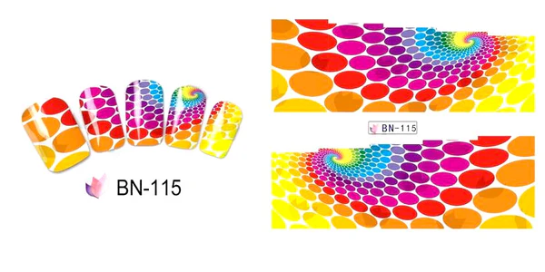 Abstract Geometric Nail Decal BN110-120