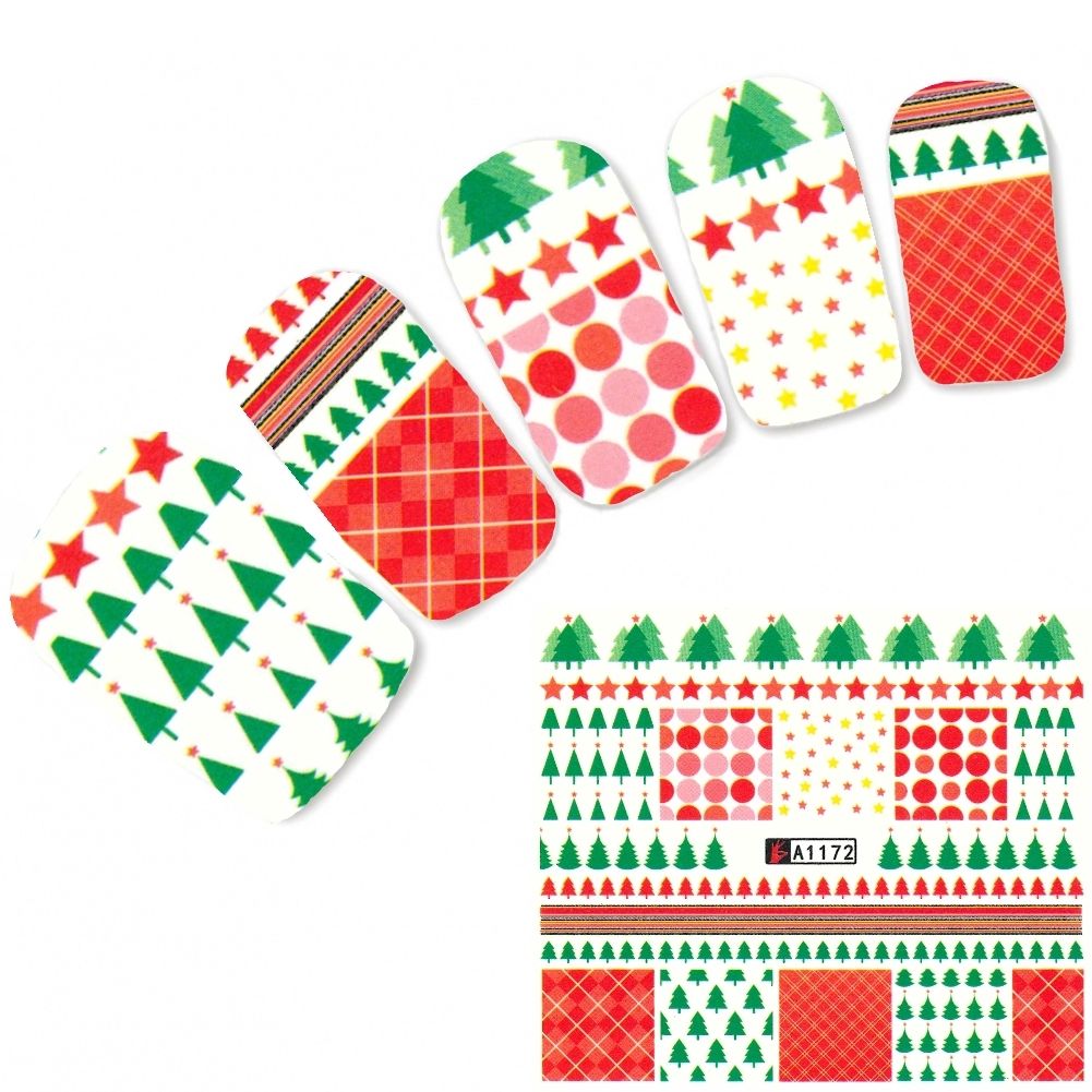 Christmas Nail Decal A1172