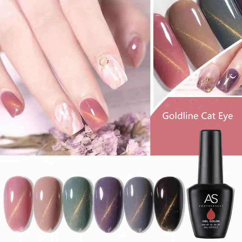 AS UV/LED Goldline Cat Eye Gel Polish 15ml Set