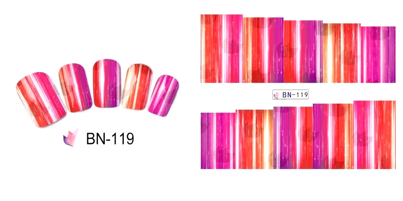 Abstract Geometric Nail Decal BN110-120