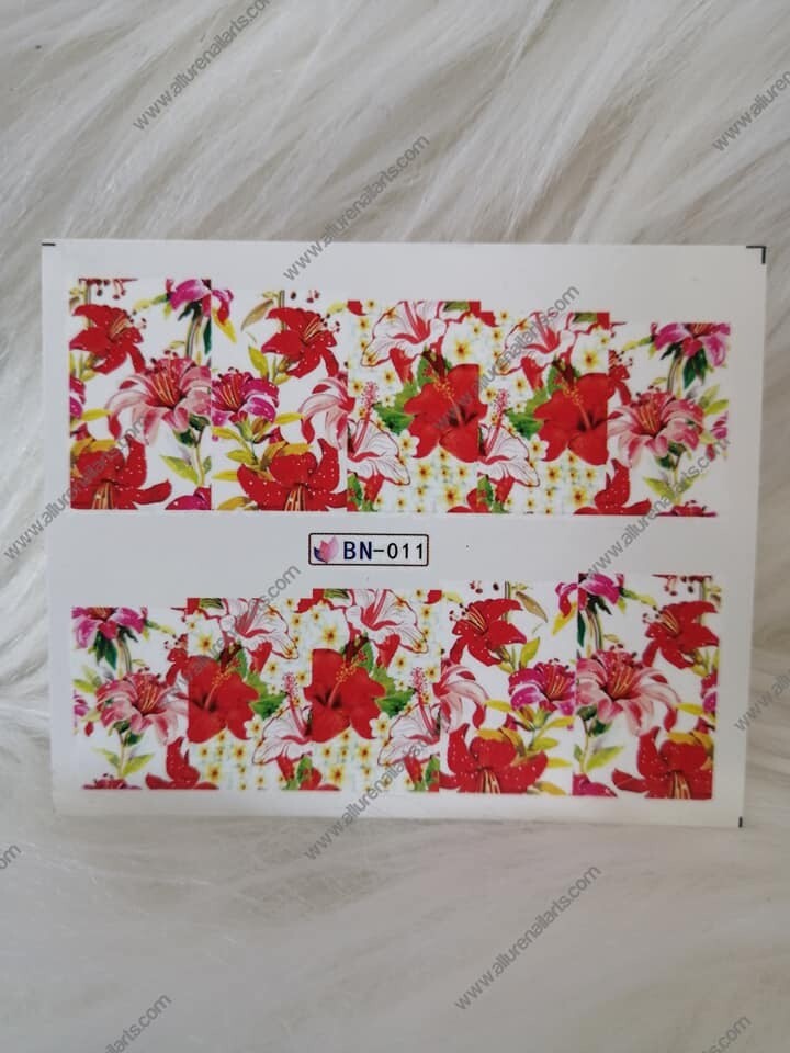 Flower Nail Decal Range BN001-12