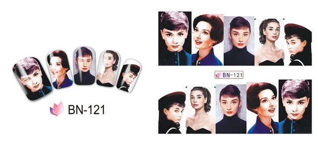 Pop Fashion Lady Nail Decal BN121