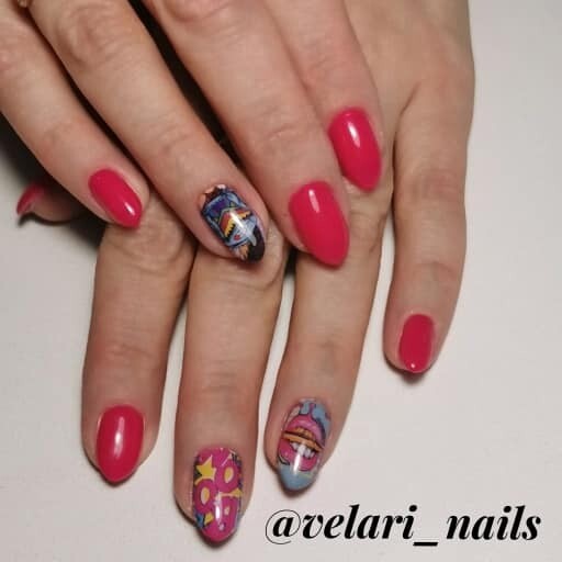 Fun Pop Art Nail Decal