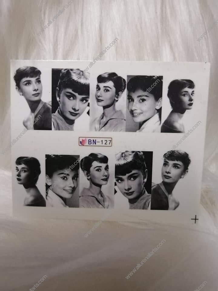 Pop Fashion Lady Nail Decal BN127