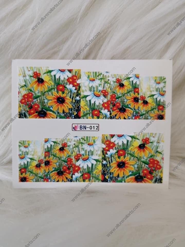 Flower Nail Decal Range BN001-12
