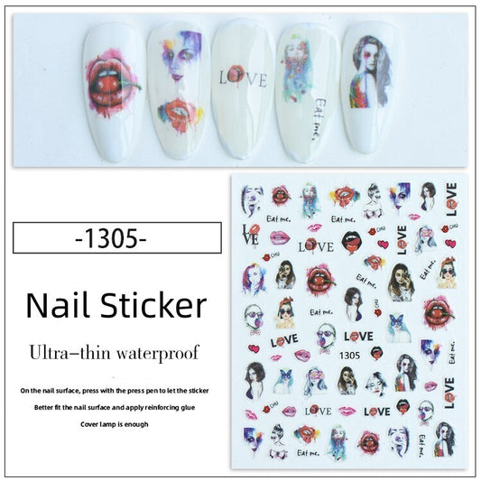 Valentine Heart Nail Sticker