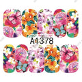 Floral Nail Decal A1378