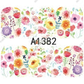 Floral Nail Decal A1382