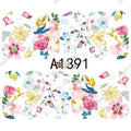Floral Nail Decal A1391