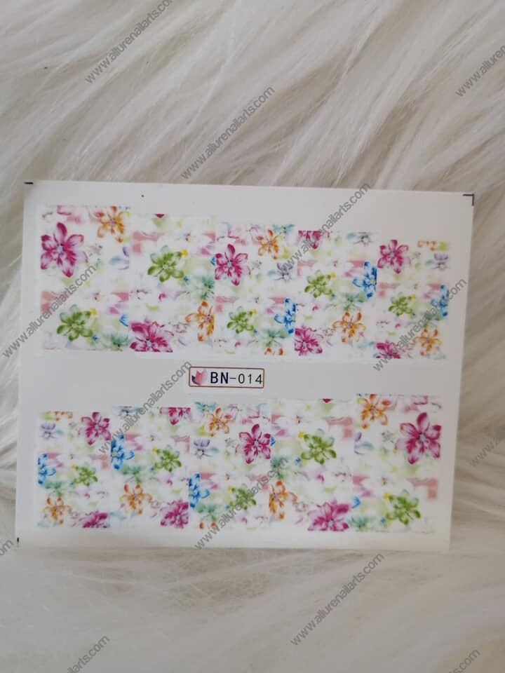 Flower Nail Decal Range BN013-24