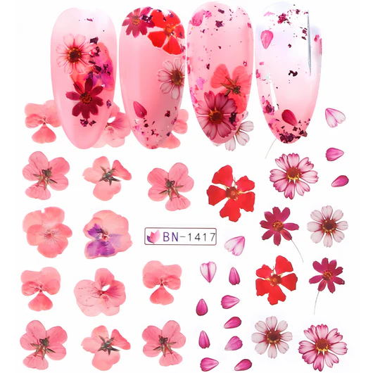 Floral Nail art decal