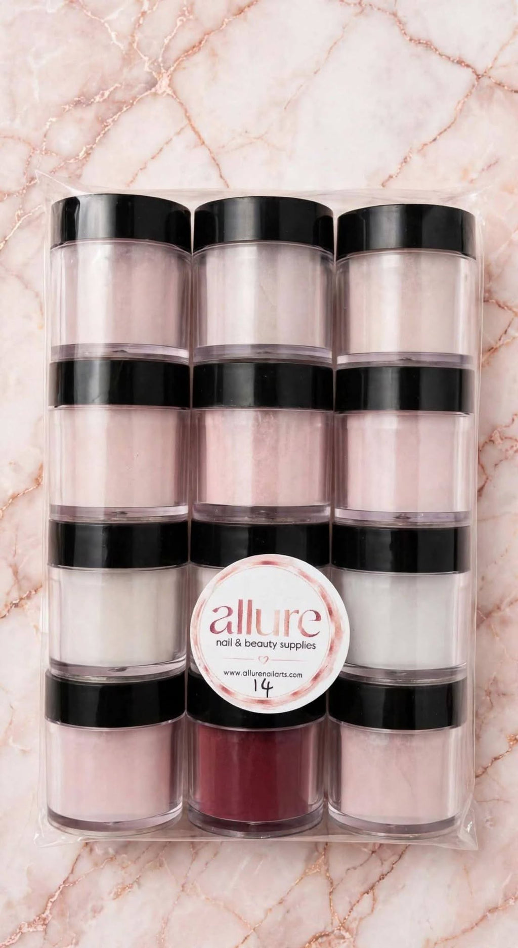 Allure 12pc Acrylic Powder Set No 14